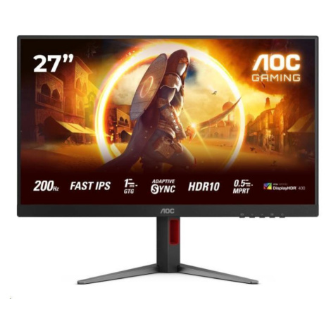 AOC MT 27" 27G4HA - 1920x1080, IPS, 200Hz, HDR10, 2xHDMI, 1xDP, Repro, Pivot