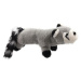 Hračka Dog Fantasy Plush medvídek čistotný pískací černé tlapky 45cm