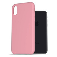 AlzaGuard Premium Liquid Silicone Case pro iPhone X / Xs růžové