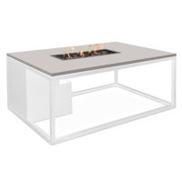 COSI Stůl s plynovým ohništěm - Cosiloft 120 bílý rám/šedá deska