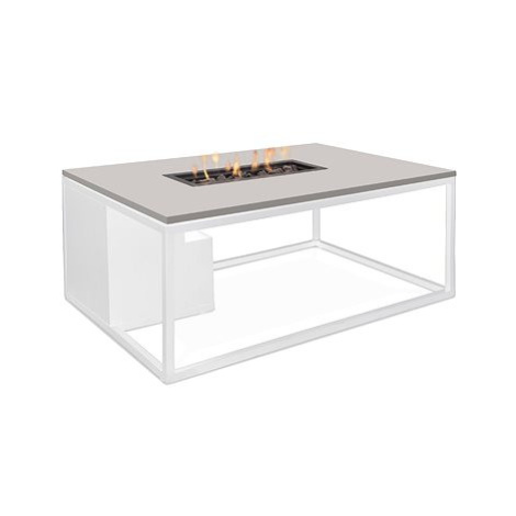 COSI Stůl s plynovým ohništěm - Cosiloft 120 bílý rám/šedá deska