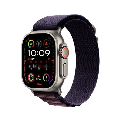 Apple Watch Ultra 2 49mm titanové pouzdro s indigo alpským tahem - Large
