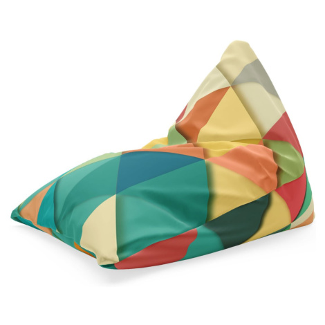 Sedací vak Triangl Trojúhelníky: 120 x 100 x 100 cm