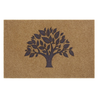 Mujkoberec Original Protiskluzová rohožka Strom života 104655 Brown/Grey - 45x75 cm