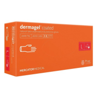 MERCATOR Dermagel Coated latexové vyšetřovací rukavice L (8-9), bílé, 100ks