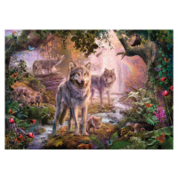 Ravensburger puzzle 151851 Rodina vlků v létě 1000 dílků