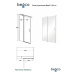 BESCO Bezrámové sprchové dveře EXO-C 100 cm, leštěný hliník, čiré sklo