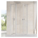 Ravak CHROME CRV2 - 110 satin+Transparent, otevírací sprchové dveře 110 cm - pro vytvoření rohov