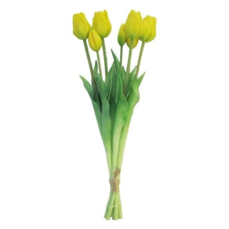 Tulipán SALLY svazek umělý 7ks žlutý 47cm Nova Nature