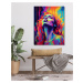 Obrazy na stěnu - Žena plná barevného půvabu Rozměr: 40x50 cm, Rámování: vypnuté plátno na rám