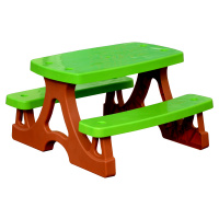 Tomido dětský stůl a židle pro zahradní domeček GREEN
