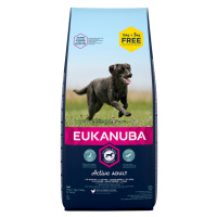 Eukanuba granule, 15 + 3 kg zdarma! - Adult Large Breed kuřecí