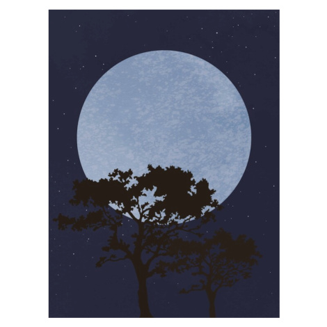 Plakát, Obraz - Dark Night, Studio Collection, 30 × 40 cm