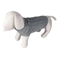 DUVO+ Pletený svetr pro psy šedý