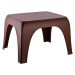 ASIR Zahradní konferenční stolek MATTED tmavě hnědá