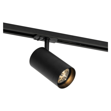 Moderní černé bodové světlo pro 1-fázový kolejnicový systém 70 mm - Iconic Jeana Luxe QAZQA