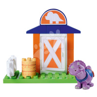 Stavebnice Dino Ranch Tango Basic Set PlayBig Bloxx BIG s figurkou dinosaurus ve stáji 16 dílů o