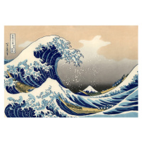 Obrazová reprodukce Vlna, Katsushika Hokusai, 40 × 26.7 cm