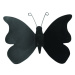 Nástěnná 3D dekorace Crearreda SD Black Butterflies 24002 Černí motýli