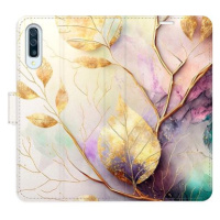 iSaprio flip pouzdro Gold Leaves 02 pro Samsung Galaxy A50