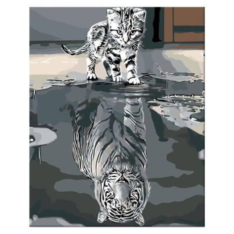 Zuty Malování podle čísel Tygr
