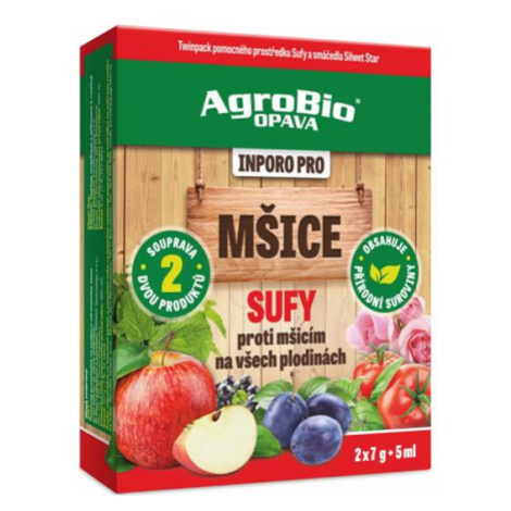 Přípravek proti mšicím AGROBIO Inporo Pro Sufy 2x7g+5ml