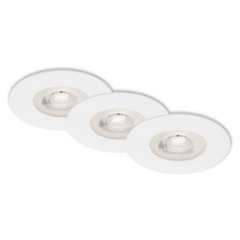 BRILONER 3ks sada LED vestavné svítidlo, pr. 9 cm, 5 W, bílé IP44 BRI 7046-036