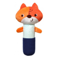 Plyšová hračka s pískátkem FOX MONDAY, BabyOno, oranžová