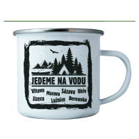 Bohemia Gifts Plechový hrnek - Jedeme na vodu, 350 ml