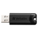 VERBATIM Flash Disk 256GB PinStripe USB 3.0, černý Černá