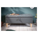 LuxD Designová lavice Queen 100 cm šedá