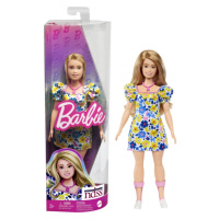 Mattel barbie modelka 208 v šatech s kytičkami, hjt05