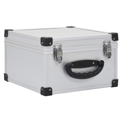 vidaXL Kufr na CD na 40 CD hliník ABS stříbrný