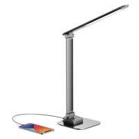 Geti LED Stmívatelná stolní lampa s USB LED/7,5W/230V 3000K/4000K/5500K antracit