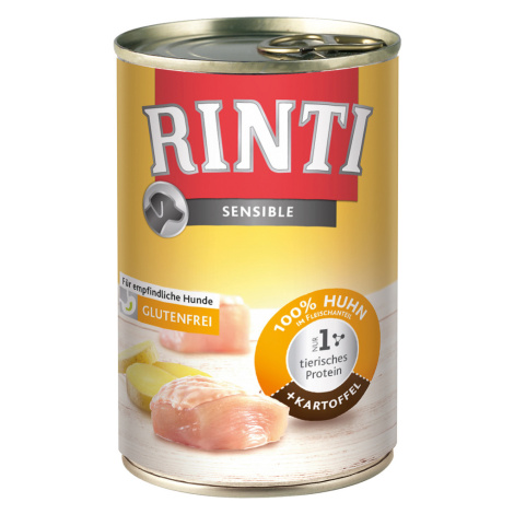 Výhodné balení RINTI Sensible 24 x 400 g - kuřecí mix, 2 druhy