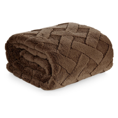Deka D91 CARO tmavě hnědá