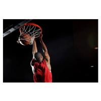 Fotografie Man dunking basketball, Matt Henry Gunther, 40 × 26.7 cm