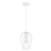 NOVA LUCE závěsné svítidlo SAGE kov, bílá a bílý kabel, E27 1x12W 8809702