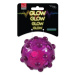 Hračka Dog Fantasy Glow míček z TPR gumy fialová 8cm