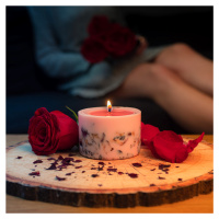 Sójová svíčka - Sladká růže v kombinaci s medovou vůní