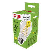 LED žárovka Filament A60 / E27 / 7,8 W (75 W) / 1060 lm / neutrální bílá