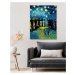 Obrazy na stěnu - Noční obloha nad přístavem Rozměr: 40x50 cm, Rámování: vypnuté plátno na rám