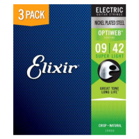 Elixir 16550 Optiweb Super Light (9-42) 3-pack