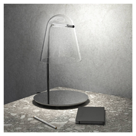 Prandina Prandina Sino T3 LED stolní lampa čirá/černá chrom