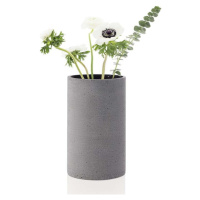 Šedá váza Blomus Bouquet, výška 20 cm