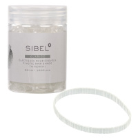 Sibel Hair Elastics - afro gumičky, 500 ks ø45 mm CLARICE - transparentní