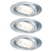 Paulmann Paulmann 93970 - SADA 3x LED/7W IP23 Koupelnové podhledové svítidlo COIN 230V