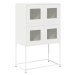 vidaXL Skříň highboard bílá 68x39x107 cm ocel