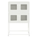 vidaXL Skříň highboard bílá 68x39x107 cm ocel