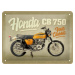 Plechová cedule Honda MC CB750 Four Classic, 20 × 15 cm